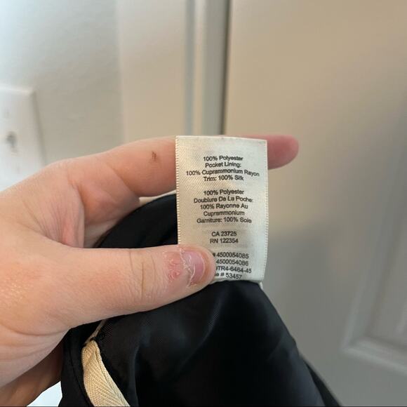 Aritzia Wilfred Allant Black Silk Cuffed Hem Waist Tie Pants Size 00 - Picture 7 of 8